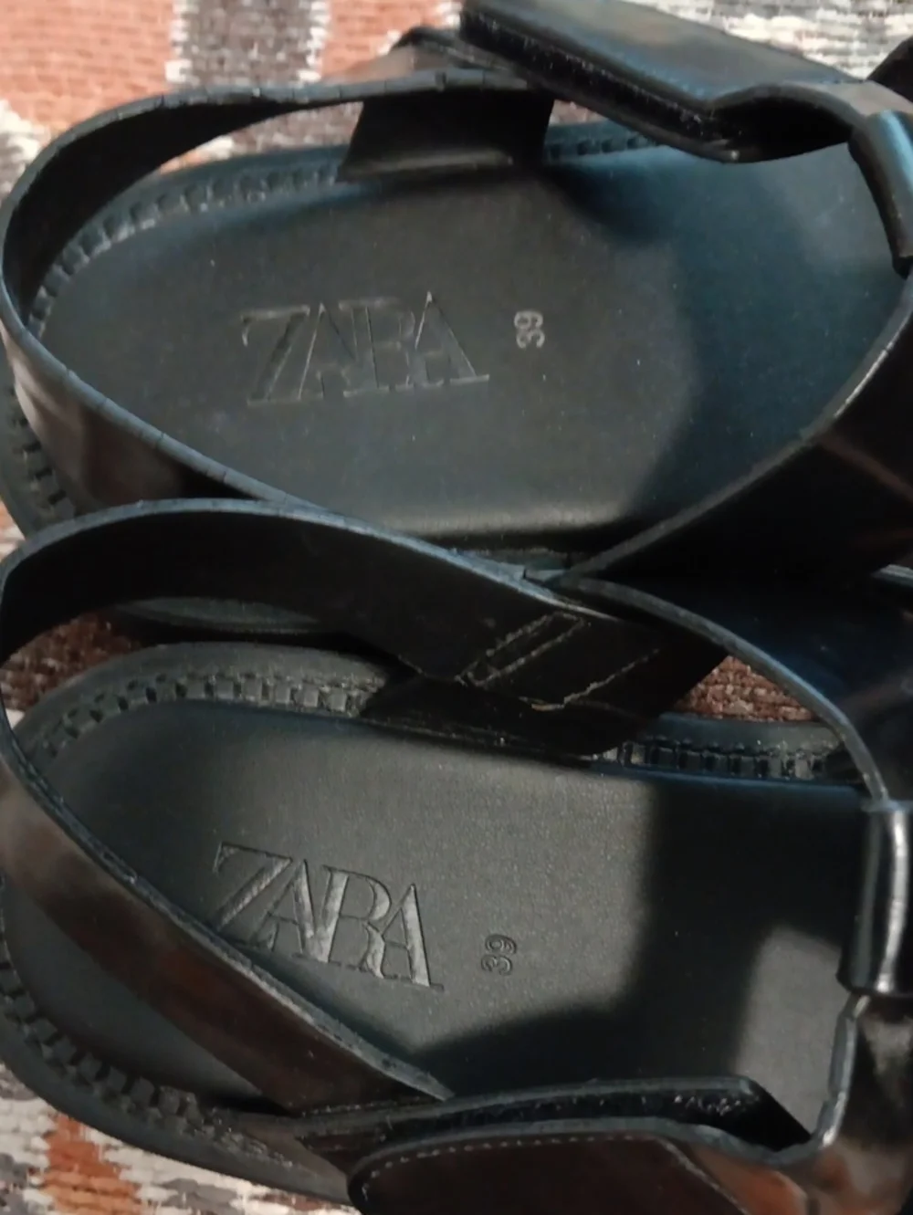 Zara Black  Fisherman Sandal - Picture 2 of 4
